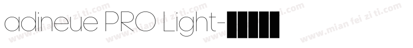 adineue PRO Light字体转换